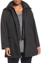 Women's Ellen Tracy A-line Soft Shell Jacket - Black