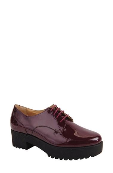 Women's Ukies Andrea Lug Oxford M - Burgundy