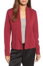 Women's Eileen Fisher Shawl Collar Jacket, Size - Red