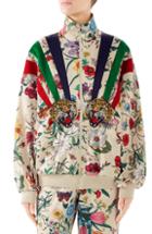 Women's Gucci Chateau Marmont Floral Print Track Jacket - Ivory