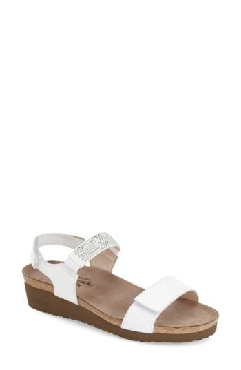 Women's Naot 'lisa' Crystal Embellished Sandal Us / 36eu - White