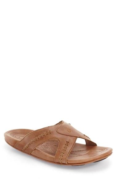 Men's Olukai 'mea Ola' Slide Sandal M - Brown