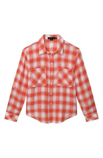 Women's Sanctuary The Steady Boyfriend Shirt - Coral