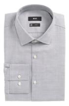 Men's Boss Jenno Slim Fit Check Dress Shirt .5 - Grey