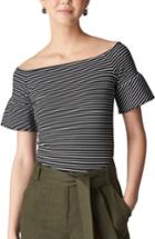 Women's Whistles Stripe Off The Shoulder Top Us / 4 Uk - Blue