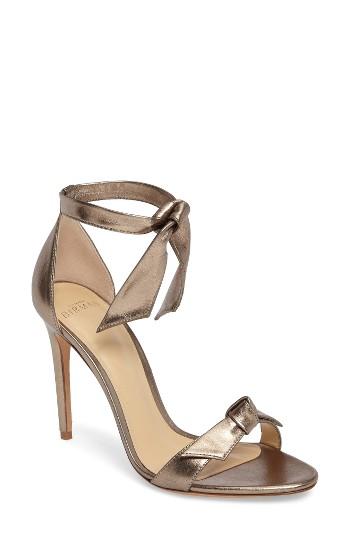 Women's Alexandre Birman Clarita Ankle Tie Sandal M - Metallic