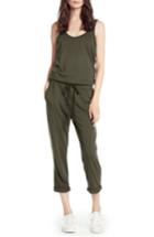 Women's Michael Stars Tank Style Jumpsuit - Green