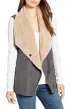 Women's Dylan Madison Faux Shearling Vest - Grey