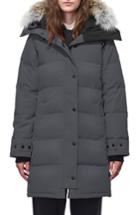 Women's Canada Goose Shelburne Fusion Fit Genuine Coyote Fur Trim Down Parka - Grey