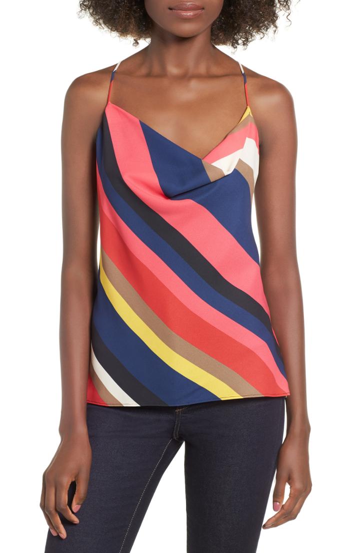 Women's Socialite Cowl Neck Tank - Black
