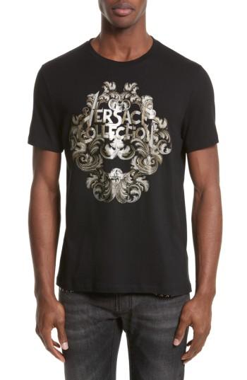 Men's Versace Collection Logo Graphic T-shirt, Size - Black
