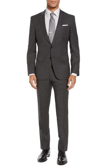 Men's Boss Huge/genius Trim Fit Solid Wool Suit