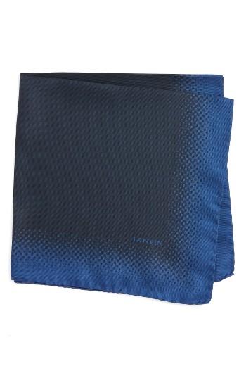 Men's Lanvin Silk Pocket Square, Size - Blue