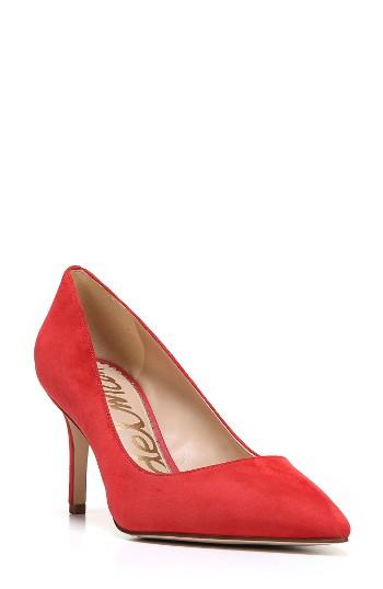 Women's Sam Edelman Tristan Pump .5 M - Red