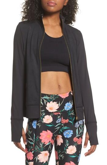 Women's Kate Spade New York Flora Laser Cut Jacket - Black