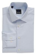 Men's David Donahue Regular Fit Solid Dress Shirt 32/33 - Blue