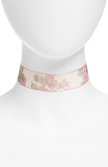 Women's Topshop Floral Organza Choker