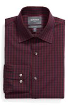 Men's Bonobos Timber Trim Fit Stretch Check Dress Shirt .5 - 33 - Red