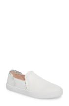 Women's Kate Spade New York Lilly Ruffle Slip-on Sneaker .5 M - White