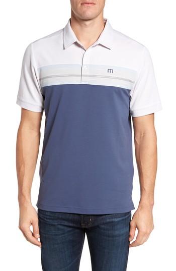 Men's Travis Mathew Nantz Pique Polo, Size - Blue