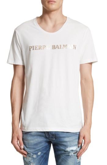 Men's Pierre Balmain Logo Graphic T-shirt Eu - Blue