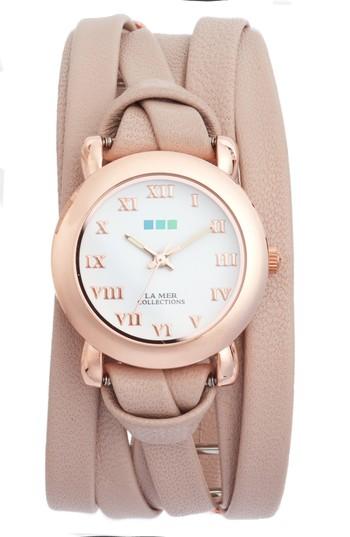 Women's La Mer Collections Saturn Double Wrap Watch, 25mm