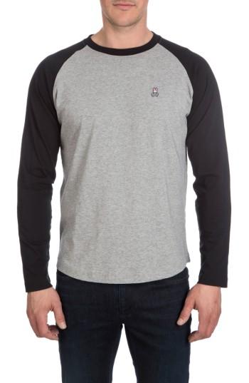 Men's Psycho Bunny Cobb Raglan T-shirt - Black