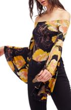 Women's Free People Birds Of Paradise Print Off The Shoulder Top