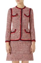 Women's Gucci Stripe Tweed Jacket Us / 36 It - Red