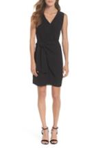 Women's 19 Cooper Faux Wrap Tie Dress - Black