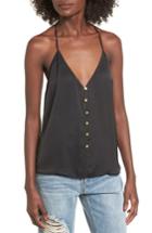 Women's L'academie The T-back Velvet Camisole - Black