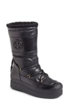 Women's Tory Burch Cliff Genuine Shearling Lined Boot M - Black