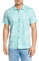 Men's Kahala Pele Classic Fit Print Camp Shirt, Size - Blue