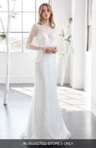 Women's Inmaculada Garcia Rubi Bell Sleeve Illusion Sheath Gown