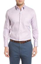 Men's Peter Millar Regular Fit Elevation Puppytooth Sport Shirt - Brown