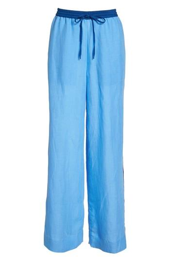 Women's Diane Von Furstenberg Cover-up Wide Leg Pants - Blue/green