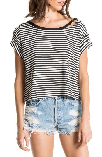 Women's N:philanthropy Codie Stripe Tee - Black