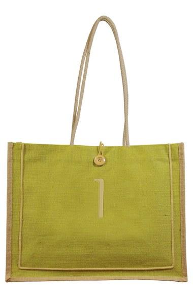 Cathy's Concepts 'newport' Monogrammed Jute Tote -