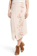 Women's Hinge Wrap Front Midi Skirt