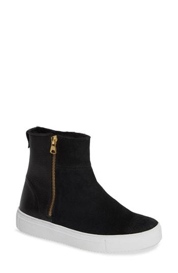 Women's Blackstone Ql49 Sneaker Bootie With Genuine Shearling Lining Us / 36eu - Black