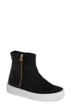 Women's Blackstone Ql49 Sneaker Bootie With Genuine Shearling Lining Us / 36eu - Black