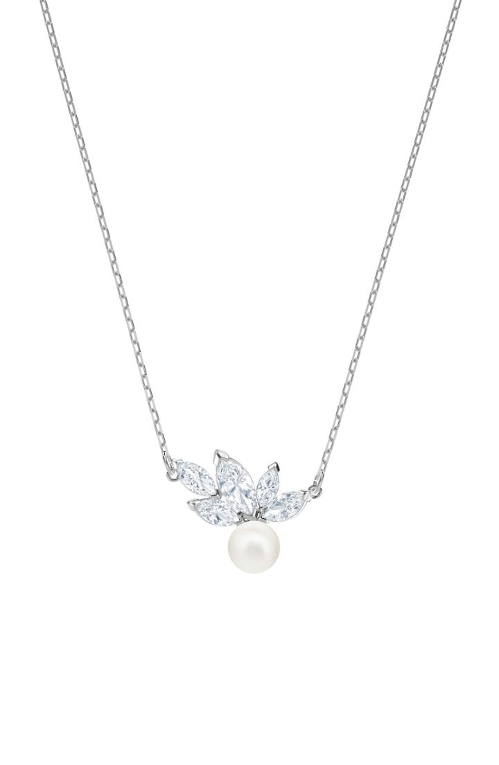 Women's Swarovski Louison Crystal & Imitation Pearl Pendant Necklace