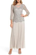 Women's Pisarro Nights Embellished Two-piece Gown - Metallic