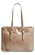 Hobo Cabot Calfskin Leather Tote - Grey