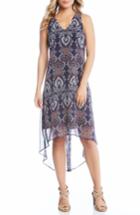 Women's Karen Kane High/low Chiffon Dress - Blue