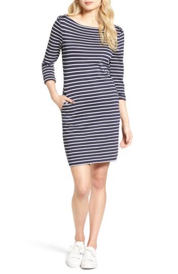 Women's Barbour Wharf Stripe Jersey Dress Us / 10 Uk - Blue