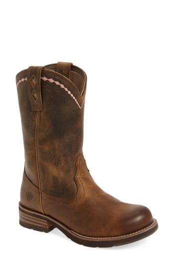 Women's Ariat Unbridled Roper Western Boot .5 M - Brown