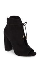 Women's Daya By Zendaya Netty Open Toe Bootie M - Black