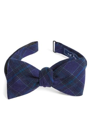 Men's The Tie Bar Pittsfield Plaid Wool Bow Tie, Size - Purple