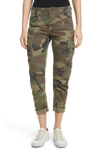 Women's Re/done Camo Cargo Pants - Green